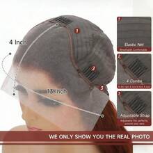 Highlight Black And White Deep Wave Lace Front Wigs Human Hair 200% Density 13x4 HD Lace Frontal Wigs Curly Human Hair Highlight Glueless Wig For Women Pre Plucked With Natural Hairline Can Be Permed & Dyed - 黑白高光 - 查看 5