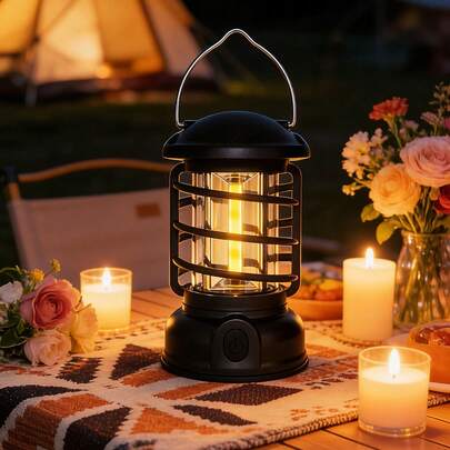Thích hợp cho đám cưới, Halloween, Giáng sinh và trang trí ban đêm, đèn LED cắm trại ngoài trời, đèn sạc USB di động, đèn LED kiểu cổ điển, đèn lều cắm trại, đèn cầm tay, đèn câu cá.