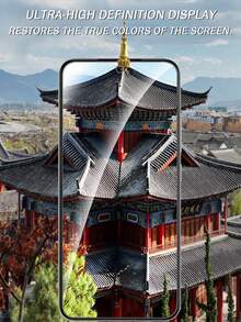 5片装隐私屏幕保护膜，兼容小米等手机，双层防碎钢化玻璃膜【防冲击 - 隐私保护】 - 黑色 - 查看 11