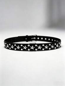 Punk Style Black Rivet Belt - Suitable For Y2K Fashion - Multicolor - View 5