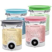 Ice Cream Container DIY Ice Cream Cup Compatible With Swirl NC700 NC701 Series Ice Cream Maker Lid Cup Storage Cup Sealed Jar - Multicolor - View 4