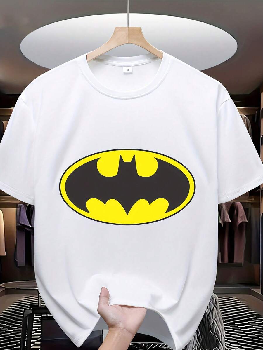 Warner Bros Estas camisetas de manga corta para hombre con logo estampado son suaves, cómodas e ideales para el verano. Su diseño de manga corta es práctico y elegante. Confeccionadas con esmero, son perfectas para el día a día y también un regalo ideal para cumpleaños o celebraciones navideñas. - Blanco - Ver 1