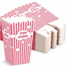 Hộp đựng bỏng ngô giấy dùng một lần Mini Stripe, xô đựng bỏng ngô cho đêm xem phim, lễ tốt nghiệp, lễ hội, sinh nhật, đám cưới, tiệc mừng em bé (Màu đen) - Màu tím - Xem 8