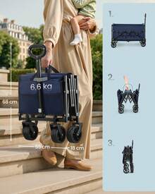 SONGMICS Garden Carts - 藍色 - 查看 4