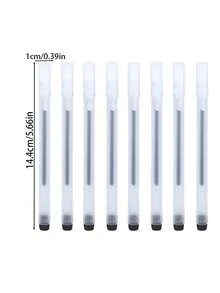 0.5mm Black Ballpoint Pen - Smooth Writing, Waterproof, Suitable For Students, Office, Business Signing And Exams, Back To School - White - View 5