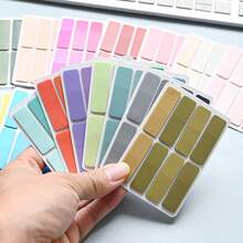 160pcs 1 Style Gradient Color Sticky Notes, Index Tabs, Book Labels, Note Labels, Annotation Labels, Colored Page Marker Tabs For Book Annotation, File Classification And Book Notes - one-size - View 3