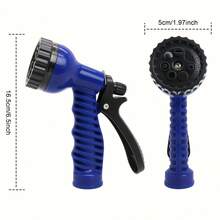 100Ft Garden Hose With 7-Function High Pressure Nozzle, Portable, No , Rust-Resistant, Lightweight Hose For Yard, Car Washing, Lawn, RV, Easy Storage - Multicolor - View 2