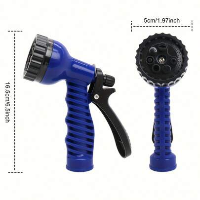 100Ft Garden Hose With 7-Function High Pressure Nozzle, Portable, No , Rust-Resistant, Lightweight Hose For Yard, Car Washing, Lawn, RV, Easy Storage
