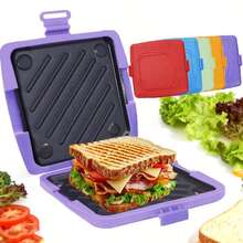 1pc Silicone Microwave Sandwich Maker With Adjustable Silicone Clasp, Evenly Cooks, Toasts Bread Crispy - View 4