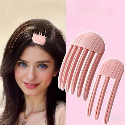 1/2 chiếc lược làm phồng chân tóc, dụng cụ tạo kiểu tóc bồng bềnh cao cấp cầm tay, kẹp nâng tóc vô hình dành cho nữ tạo kiểu tóc hàng ngày.