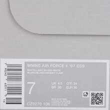 Nike 女款 WMNS AIR FORCE 1 07 ESS 休闲运动鞋，低帮 CZ0270-106 - 白色 - 查看 6