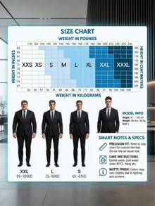 男士正装马甲，单件修身西装背心，职业装 - 黑色 - 查看 2