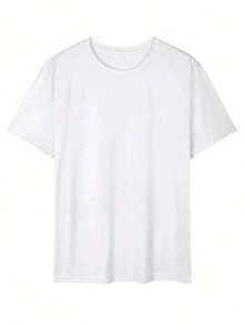 New Men's Short-Sleeved T-Shirt With Letter And Palm Tree Pattern, In A Beach Holiday Style. - 黑色 - 查看 10