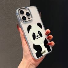 1 chiếc ốp lưng điện thoại tối giản cá nhân hóa hình gấu trúc dễ thương, trong suốt, bằng kim loại, có nút bấm, tương thích với iPhone 7/8/7 Plus/8 Plus/X/XS/XR/XS Max/11/11 Pro/11 Pro Max/12/12 Pro/12 Pro Max/13/13 Pro/13 Pro Max/14/14 Pro/14 Pro Max/14 Plus/15/15 Pro/15 Pro Max/15 Plus/16/16 Pro/16 Pro Max/16 Plus/17/17 Pro/17 Pro Max/Air - Nhiều màu - Xem 2