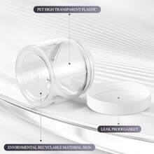 36 tarros de pástico con tapas redondos s a prueba de fugas herméticos pequeños tarros vacíos para ociones ungüentos artícuos de cambiador de viaje cremas amacenamiento de - Blanco - Ver 3