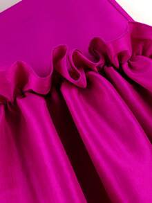 Quần dài ống rộng xếp ly xòe dáng suông màu hồng fuchsia hiệu AOMEI dành cho nữ, thích hợp cho mùa hè và các buổi tiệc cocktail. - Màu Hồng Tươi - Xem 6