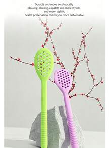 1 cái thớt silicon, búa massage Đông y, gậy bấm huyệt - Xem 1