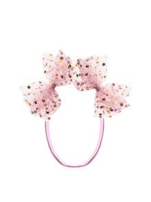 1pc Summer Polka Dot Mesh Large Dog Headband, Decorative Hair Band, Elastic Design Won't Choke, Suitable For Dog Outfits At Weddings, Birthdays, And Spring/Summer Photo Shoots - Multicolor - View 15