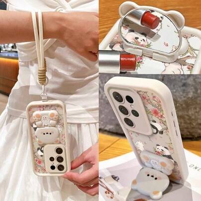 这款时尚手机壳兼容三星 Galaxy S22/23/24/S25/A04/05/06/A07/A17/A14/A15/A16/A24/A25/A34、Note 7/8/9/10/11/12/13/14、9/10/12/13C/14C/A5、、荣耀 X、HW、C53 C55 等机型。同时适用于 17/16/11/13/15 Plus/15 Pro/15 Pro Max/12/14 Pro Max/11 Pro Max/12 Pro/12 Pro Max/13 Pro/13 Pro Max/14 Pro/14 Plus。手机壳轻巧舒适，饰有优雅的花卉图案，并配有支架和挂绳，提供全面保护。