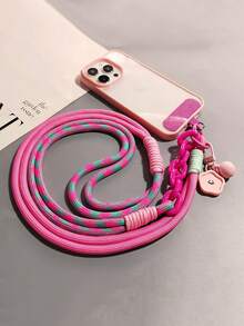 长肩带斜挎手机袋，时尚户外旅行手机套，带蜜蜂挂绳 - 彩色 - 查看 11