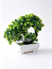 1 chậu cây cảnh nhân tạo trang trí, mô phỏng cây bonsai, lá xanh sống động như thật, không cần bảo dưỡng, thích hợp để bàn, treo tường, trang trí trong nhà, tuyệt vời cho nhà cửa, văn phòng, nhà hàng, phòng ngủ, sân vườn, bàn làm việc và làm quà tặng ngày lễ. - Nhiều màu - Xem 9