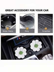 2 chiếc lót cốc hình hoa đan, lót cốc khe đựng đồ trên xe hơi, đế lót ly cách nhiệt, trang trí xe hơi. - tàu lượn siêu tốc - Xem 10