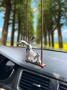 1 pièce Pendentif lapin pour décoration du rétroviseur de voiture, accessoire de lapin personnalisé - pendentif - Voir 6