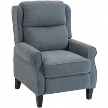 Recliner Armchair With Extended Leg Rest - Grey - Grey - View 1
