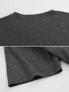 Disney License T Shirts,Disney Stitch Lilo & Stitch Graphic T-Shirt, Women's Oversized Ice Cream Mickey Balloon Repeat Letter Print Short Sleeve Tee, Casual Loose Fit Cute Top For Lilo & Stitch Fans, Daily Wear, Disney Outings & Summer Wear ,Camiseta, Summer Outfits For Women, Summer Clothes, Summer Tops, Tops For Women, Festival Outfits, Summer Tops For Women, Mother's Day, Mother's Day Clothing, Gifts For Family And Friends, Spring Outfits For Women, Officially Licensed Disney T-Shirts, Disney Men's And Women's Spring/Summer Fashion Casual Short-Sleeve T-Shirts - 灰色 - 查看 4