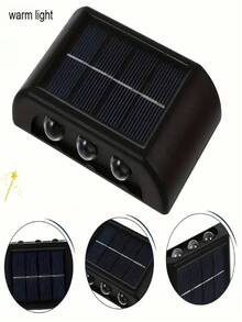 Solar Fence Lights, 2/4/6/8pcs Set Mini Solar Stair Lights, Warm White Pathway Lights For Garden, Shed, Pool And Outdoor Lighting - Warm White Light - View 12