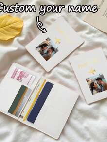 Ayotu Customized Gold Airplane Pattern Passport Holder, Smooth PU Material, Passport And Ticket Storage Bag, Travel Storage Bag, Foldable And Portable Multi-Function Storage Bag, Dust-Proof, Waterproof, Wear-Resistant, Essential Custom Gift For Holidays, Group Travel, And Family Trips - Multicolor - View 20