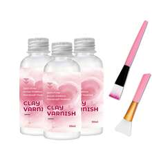 1/2/3 lọ 50ml/100ml Sáp đánh bóng đất sét chống thấm nước, bóng, tự khô, dùng để đánh bóng đá, sơn acrylic, sơn dầu, đồ thủ công tự làm, gốm sứ bóng. - hồng - Xem 9