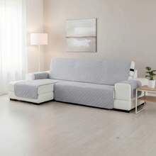 Kiva Funda Sofá Chaiselong Normal Izquierda Acolchada y Antideslizante, Varios Colores Disponibles – Funda Sofá Chaiselongue Protección Completa, Confort y Estilo en Diseño Ajustable y Lavable - Envío GRATIS ✅ Entrega 24/48h a España (península) - Gris Montblanc - Ver 2
