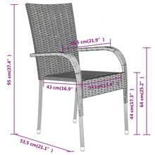 vidaXL Outdoor Table & Chair Sets - Grey - View 8