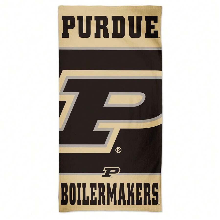 1pc Purdue Boilermakers Spectra  30x60 Beach Towel Soft & Absorbent Microfiber Towel, Suitable For Bathroom, Swimming, Fitness, Yoga, Lightweight & Portable, Wind & Sun Protection, Ideal For Summer Travel & Decoration - 1 - Xem 1