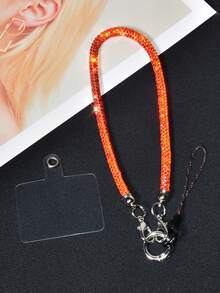 Luxury Crystal Lanyard Long Strap, Bling Bling Crossbody Phone Charm Chain, Fashionable Handbag Shoulder Strap, High-End - Multicolor - View 56