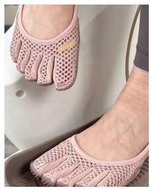 Five-Finger Shoes For Women, Indoor Comprehensive Training Shoes, Fitness Dance Shoes, Mesh Yoga And Pilates Shoes, Breathable, Non-Slip, Soft-Soled Shoes - màu đen - Xem 8