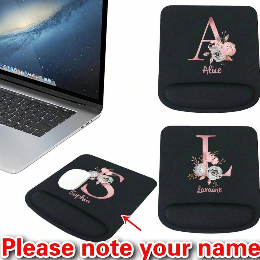 1PC Personalized Customized Name Mouse Pad Laptop Gaming Mousepad With Comfortable Wrist Support Personal Custom Products Wear-Resistant High-Grade Desk Mat For PC Laptop Computer Mouse Pad - Multicolor - View 1