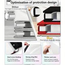 Album ảnh tự dính khổ lớn 4x6 5x7 8x10, quà tặng cho mẹ, gia đình, em bé, đám cưới, kèm bút kim loại và bìa nhựa. - 1PC - Xem 2