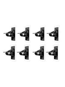 4/2 piezas Barra de cortina autoadhesiva, sin necesidad de perforar para la instalación de la barra de cortina, ganchos para barra de cortina sin clavos, barra de cortina autoadhesiva ajustable, adecuada para baño, dormitorio, cocina, sala de estar, negro, superficie lisa - Multicolor - Ver 10