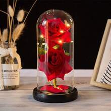 /  With The Enchanted Rose Dome Lamp - G Amor Lindo Boutique - 玫瑰紅 - 查看 6
