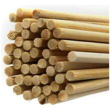 Lecute 90 Palillos Brochetas 15cm Botana Palo Bambú Madera - Albaricoque - Ver 5