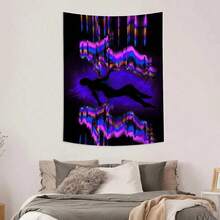 1pc Phantom Body Art Print Tapestry, Wall Decor, Ins Style, Polyester Hanging Wall Tapestry, Living Room Bedroom Office Wall Decoration, Dorm, Home Decor, Party Decor, Rectangle Kitchen Wall Hanging Cloth With Drape,  (With Hook) - Tapestries, Wall Tapestry, Aesthetic Tapestry, Bohemian Tapestry, Mandala Tapestry, Cool Wall Hanging, Room Decor Tapestry, Hippie Tapestry, Boho Decor, Easy To Hang Art, Tapestry For Bedroom, Wall Deocr, Backdrop, Arch Backdrop, Flags For Bedroom - 彩色 - 查看 4