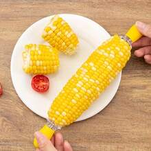 2/6/10pcs Stainless Steel Corn Roasting Skewers With Ergonomic Yellow Tips - Multipurpose Kitchen Tool For Grilling, Baking, Boiling - Suitable For Corn Cobs, Fruits, Vegetables, Meats - Dishwasher , Easy Storage - Ideal Cooking Accessory - Sharp Pointed Tip, Non-Slip Handle, Convenient To Use - Multicolor - View 7
