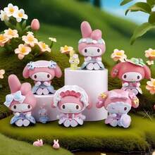 SANRIO 6件套三丽鸥神秘盲盒 - 可收藏PVC人偶，青少年及成人新奇礼物，办公室装饰展示，盲盒组合，适合客厅、卧室、生日、母亲节、节日派对（款式随机） - 彩色 - 查看 1