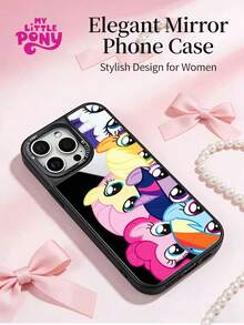 Ốp điện thoại chống sốc cao cấp hình hoạt hình MY LITTLE PONY chính hãng, tương thích với iPhone 16/16 Pro/16 Plus/16 Pro Max, 17/17 Pro/17 Pro Max, 15/15 Pro/15 Plus/15 Pro Max, 14/14 Plus/14 Pro Max, 13/13 Pro/13 Pro Max, 12/11/X/XR/XS Max. Ốp bảo vệ điện thoại thông minh đáng yêu, hoàn hảo cho mùa Giáng sinh. - màu đen - Xem 6