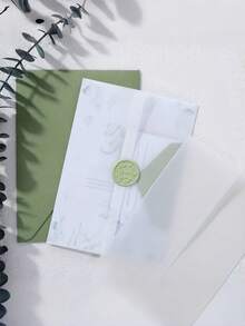 50/30/20pcs Pre-Folded Semi-Transparent 5x7 Inch Envelopes, Suitable For 5x7 Inch Invitations, Can Be Used As Envelope Liners For Weddings, Birthdays And Baby Showers - Transparent - View 2