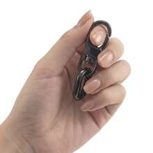 2个双开口钥匙扣，弹簧扣钩，适用于DIY旋转男士钥匙扣 - 彩色 - 查看 6
