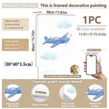 Tranh canvas treo tường (1 tấm), Trang trí phòng trẻ em, Tranh nghệ thuật chủ đề máy bay hiện đại cho phòng trẻ em, Trang trí tường chủ đề máy bay cho bé trai, Trang trí phòng trẻ em chủ đề hàng không, Trang trí phòng trẻ em chủ đề máy bay cổ điển, Chủ đề máy bay, Trang trí phòng trẻ em, Tranh áp phích phòng trẻ sơ sinh, Quà tặng tắm em bé, Trang trí tiệc, Quà tặng sinh nhật, Tranh áp phích ước mơ, Trang trí nhà ấm cúng, Trang trí ngày lễ - Nhiều màu - Xem 25