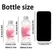 1/2/3 lọ 50ml/100ml Sáp đánh bóng đất sét chống thấm nước, bóng, tự khô, dùng để đánh bóng đá, sơn acrylic, sơn dầu, đồ thủ công tự làm, gốm sứ bóng. - hồng - Xem 2